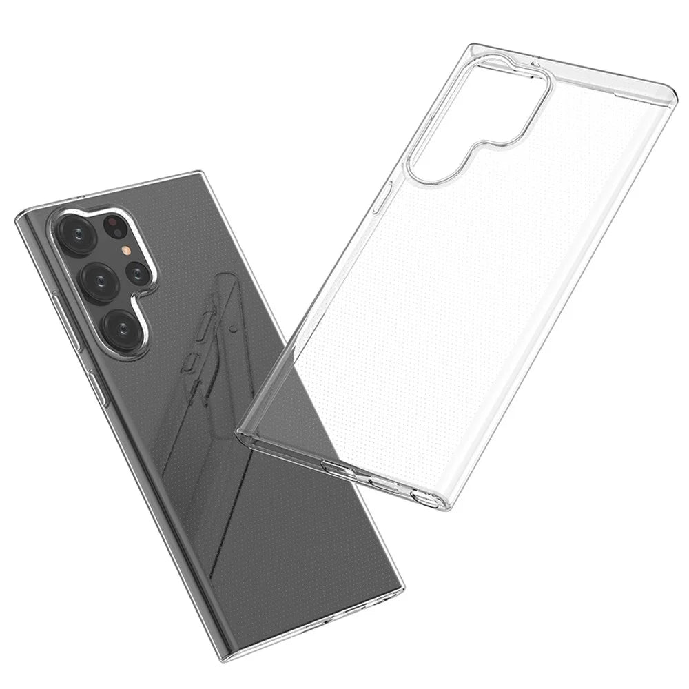For Samsung Galaxy S23 Ultra Transparent Soft TPU Phone Case Ultra Thin Anti-Scratch Anti-Drop Back Cover - 5