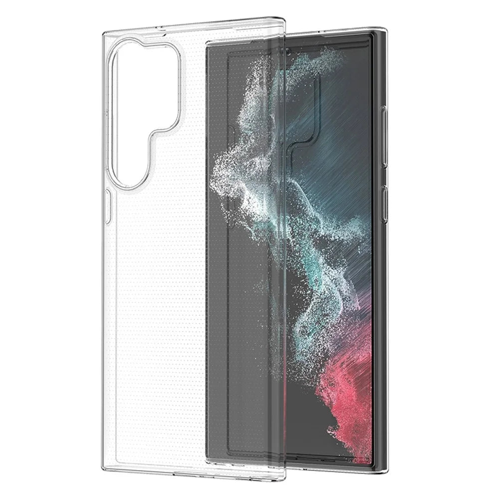 For Samsung Galaxy S23 Ultra Transparent Soft TPU Phone Case Ultra Thin Anti-Scratch Anti-Drop Back Cover - 7