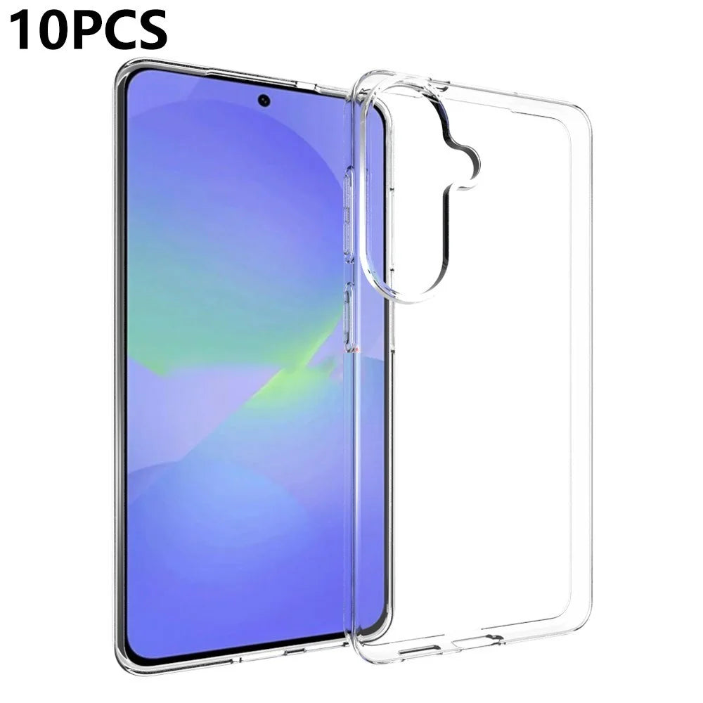 10Pcs / Pack For Samsung Galaxy S26 Case Watermark Free TPU Protective Clear Phone Cover - 1