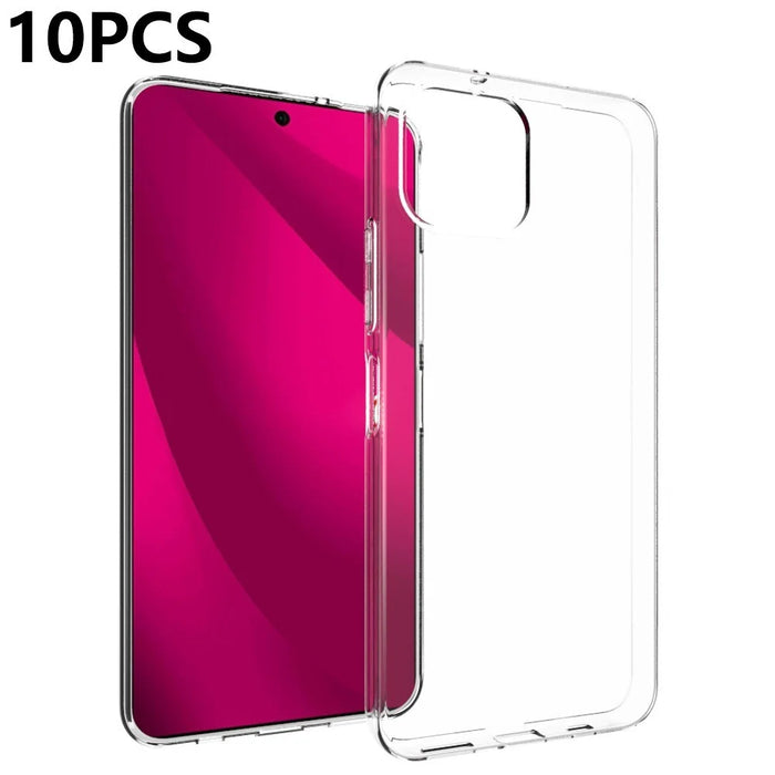 10Pcs  /  Pack For T-Mobile Revvl 8 Pro Case Watermark Free TPU Protective Clear Phone Cover - 1