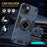 For iPhone 15 Plus  / 14 Plus Case with Ring Holder Kickstand PC + TPU Anti-Fall Phone Cover - Dark Blue - 7