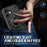 For iPhone 16 Plus Case with Ring Holder Kickstand PC + TPU Anti-Fall Phone Cover - Black - 4