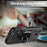 For iPhone 16 Plus Case with Ring Holder Kickstand PC + TPU Anti-Fall Phone Cover - Black - 6