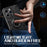 For iPhone 16 Pro Max Case with Ring Holder Kickstand PC + TPU Anti-Fall Phone Cover - Black - 4