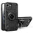 For iPhone 17e / 16e Case with Ring Holder Kickstand PC + TPU Anti-Fall Phone Cover - Black - 1