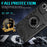 For iPhone 17e / 16e Case with Ring Holder Kickstand PC + TPU Anti-Fall Phone Cover - Black - 3