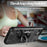 For iPhone 17e / 16e Case with Ring Holder Kickstand PC + TPU Anti-Fall Phone Cover - Black - 6