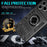 For iPhone 17 Pro Case with Ring Holder Kickstand PC + TPU Anti-Fall Phone Cover - Black - 3