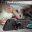 For iPhone 17 Pro Case with Ring Holder Kickstand PC + TPU Anti-Fall Phone Cover - Black - 6