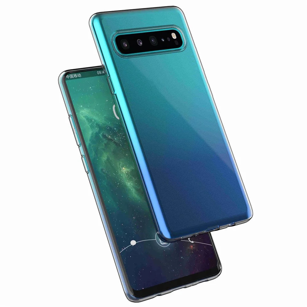 Anti-Dust Shockproof TPU Phone Case for Samsung Galaxy S10 5G, Clear Ultra Thin Lightweight Cell Phone Back Cover Shell - 3