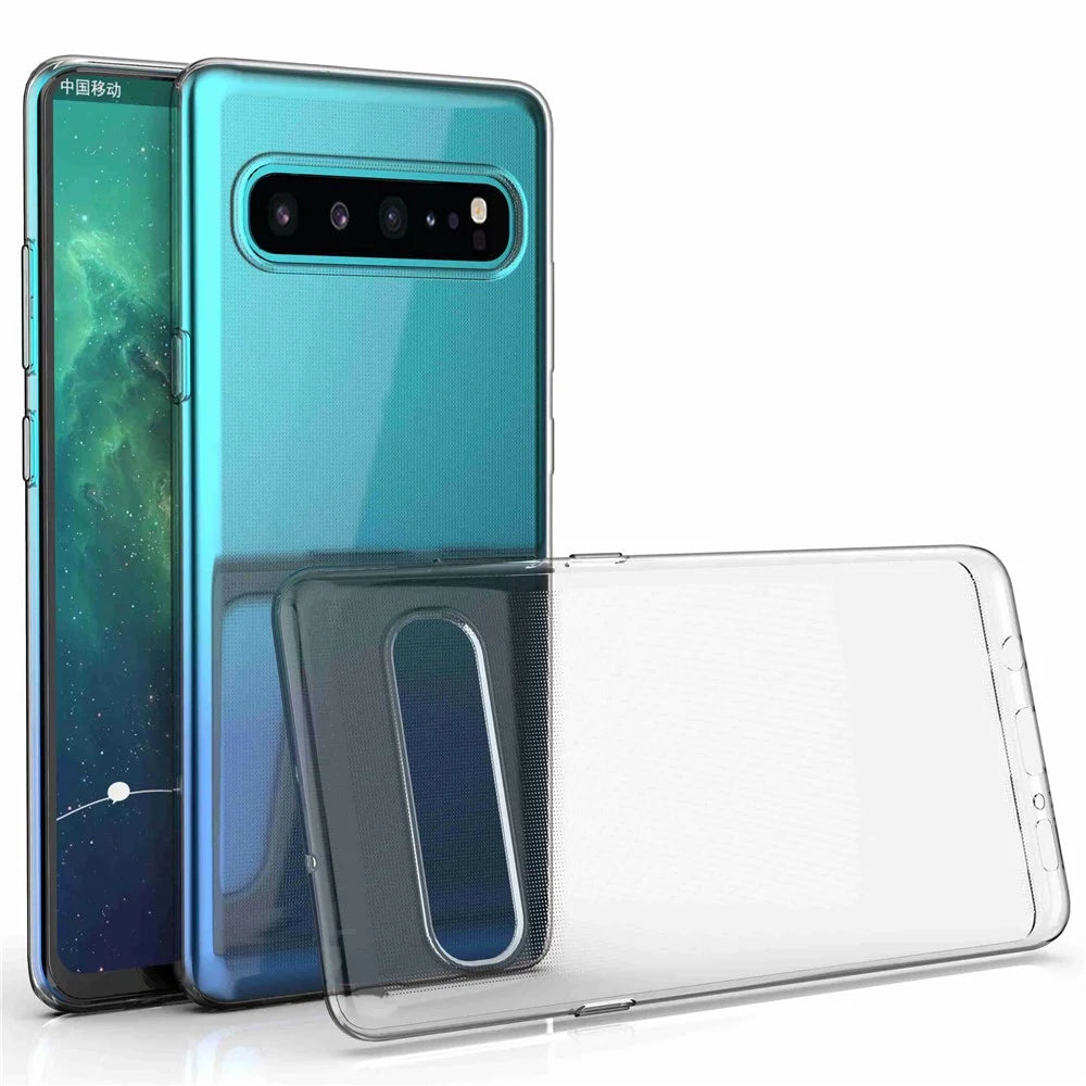 Anti-Dust Shockproof TPU Phone Case for Samsung Galaxy S10 5G, Clear Ultra Thin Lightweight Cell Phone Back Cover Shell - 4