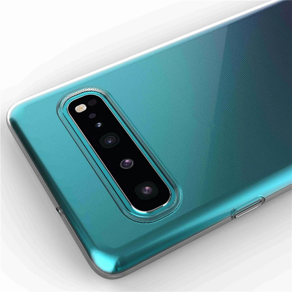 Anti-Dust Shockproof TPU Phone Case for Samsung Galaxy S10 5G, Clear Ultra Thin Lightweight Cell Phone Back Cover Shell - 5