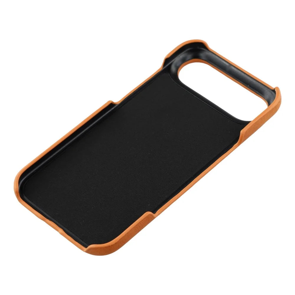 For iPhone Air Case Compatible with MagSafe Skin-Touch Leather + PC Back Cover - Yellow - 6