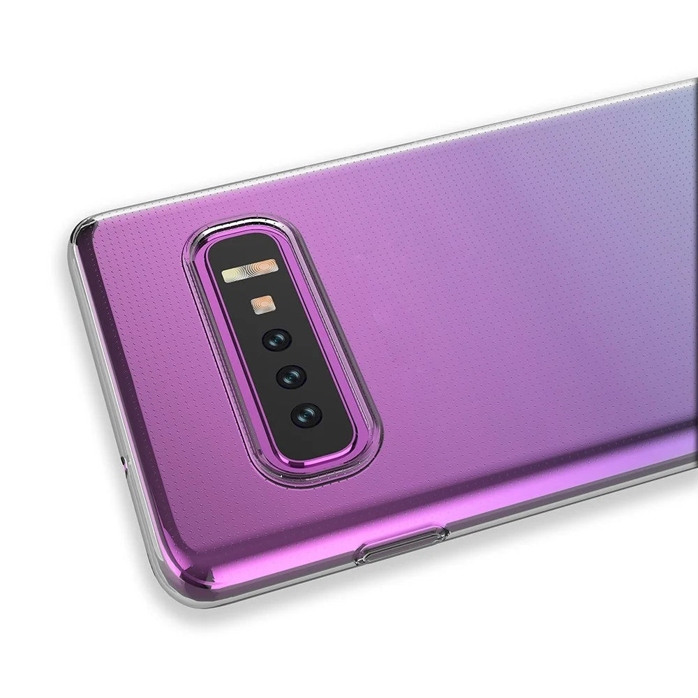 For Samsung Galaxy S10 Clear Soft TPU Phone Case Super Slim Anti-Fingerprint Anti-Scratch Phone Back Cover - 3