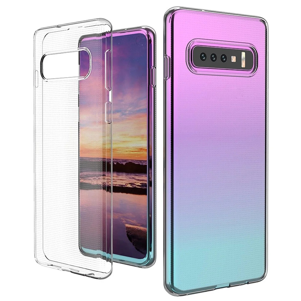 For Samsung Galaxy S10 Clear Soft TPU Phone Case Super Slim Anti-Fingerprint Anti-Scratch Phone Back Cover - 5