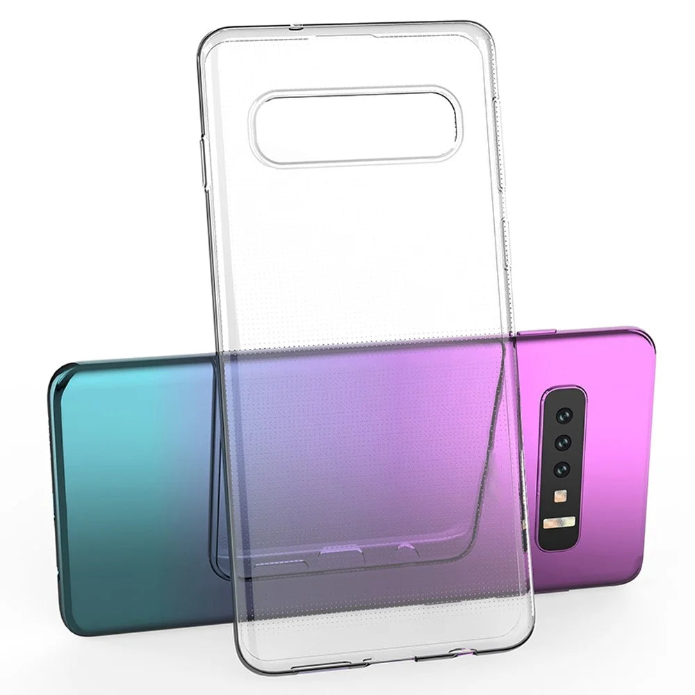 For Samsung Galaxy S10 Clear Soft TPU Phone Case Super Slim Anti-Fingerprint Anti-Scratch Phone Back Cover - 6