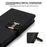 For Google Pixel 10 Pro XL Case Metal I-Buckle PU Leather Wallet Phone Cover - Black - 5