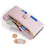 For Samsung Galaxy S25 FE Leather Case Zipper Pocket Wallet Phone Cover with 2 Straps - Pink - 6