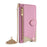 For Google Pixel 10 Leather Case Wallet Stand Cover Irregular Tail Style with Chain Strap - Pink - 4