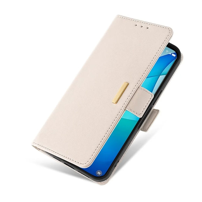 For Google Pixel 10 Pro XL Case RFID Blocking Wallet PU Leather Phone Cover with Wrist Strap - White - 4