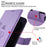 For Google Pixel 10 Pro XL Case Butterfly Flower Imprinted PU Leather Wallet Phone Cover - Purple - 6