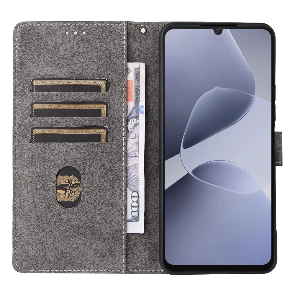 For TECNO Spark Go 5G / Infinix Hot 60i 5G Case Wallet RFID Blocking PU Leather Phone Cover Stand with Strap - Purple - 2