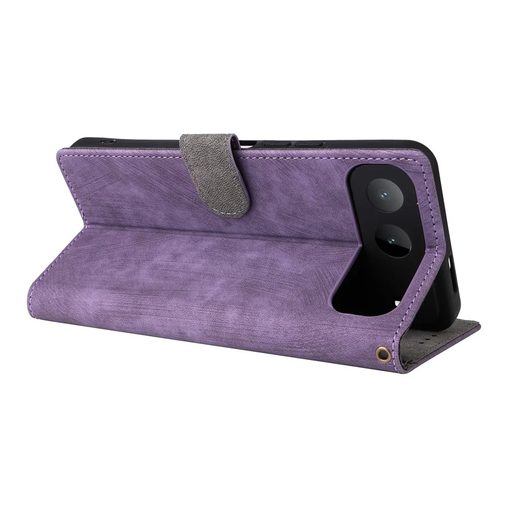For TECNO Spark Go 5G / Infinix Hot 60i 5G Case Wallet RFID Blocking PU Leather Phone Cover Stand with Strap - Purple - 4