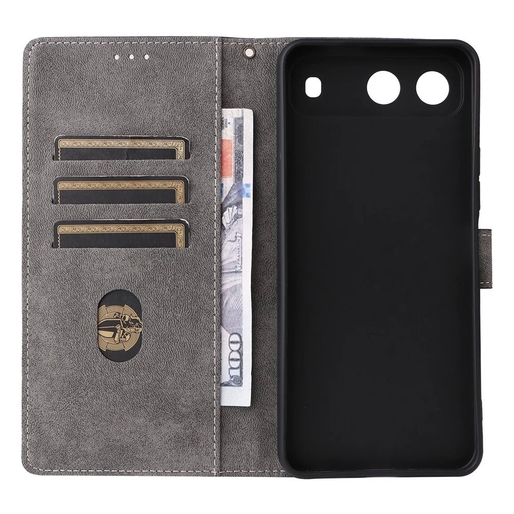 For TECNO Spark Go 5G / Infinix Hot 60i 5G Case Wallet RFID Blocking PU Leather Phone Cover Stand with Strap - Purple - 5