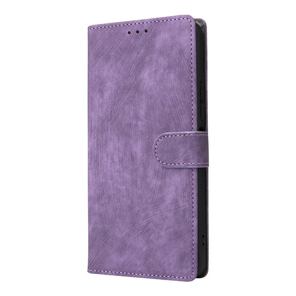 For TECNO Spark Go 5G / Infinix Hot 60i 5G Case Wallet RFID Blocking PU Leather Phone Cover Stand with Strap - Purple - 7