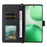 For Realme P4 Pro 5G Case with Shoulder  /  Wrist Strap Leather Phone Cover Stand Wallet - Black - 2