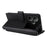 For Realme P4 Pro 5G Case with Shoulder  /  Wrist Strap Leather Phone Cover Stand Wallet - Black - 4