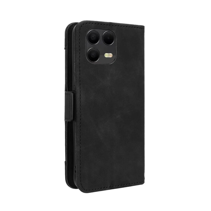 For T-Mobile Revvl 8 Pro Leather Case Phone Wallet Cover with Multiple Card Slots - Black - 7