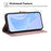 For Samsung Galaxy S26 Wallet Case with Strap / Multiple Card Slots Solid Color Leather Stand Phone Cover - Rose Gold - 3