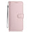 For Samsung Galaxy S26 Wallet Case with Strap / Multiple Card Slots Solid Color Leather Stand Phone Cover - Rose Gold - 6