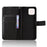 For T-Mobile Revvl 8 Pro Leather Wallet Case with Strap Diamond Texture Phone Cover - Black - 5