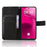 For T-Mobile Revvl 8 Pro Leather Wallet Case with Strap Diamond Texture Phone Cover - Black - 6