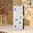 For iPhone 17e / 16e Case Pattern Print PU Leather Wallet Phone Cover with Wrist Strap - Colored Flowers - 6
