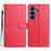 For Samsung Galaxy S26 Leather Case Wallet Stand Phone Cover with Handy Strap - Rose - 1