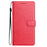 For Samsung Galaxy S26 Leather Case Wallet Stand Phone Cover with Handy Strap - Rose - 7