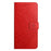 For Samsung Galaxy S26 Ultra Leather Case with Card Slots Mandala Pattern Phone Cover Stand - Red - 7