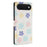 For iPhone Air Case Pattern Print PU Leather Wallet Phone Cover with Wrist Strap - Colored Flowers - 4