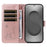 For Samsung Galaxy S26 Ultra Case Cat Pattern Imprint Leather Phone Cover with Wrist Strap - Rose Gold - 2