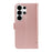 For Samsung Galaxy S26 Ultra Case Cat Pattern Imprint Leather Phone Cover with Wrist Strap - Rose Gold - 7