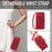 For Samsung Galaxy S26 Ultra Leather Wallet Case with Strap Dandelion Imprint Phone Stand Cover - Red - 4