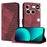 For Nothing Phone (3) 5G Leather Case 7-Shaped Pattern Wallet Stand Shockproof Phone Cover - Brown - 1