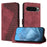 For Google Pixel 10 Pro / Google Pixel 10 Leather Case 7-Shaped Pattern Wallet Stand Shockproof Phone Cover - Brown - 1