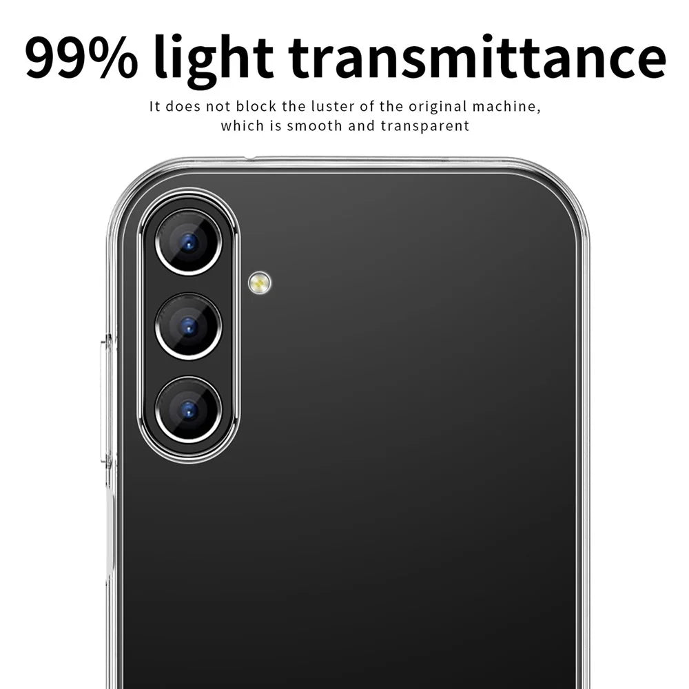MOFI For Samsung Galaxy S23+ Anti-drop Soft TPU Transparent Phone Case Anti-Yellow Smartphone Cover - 7