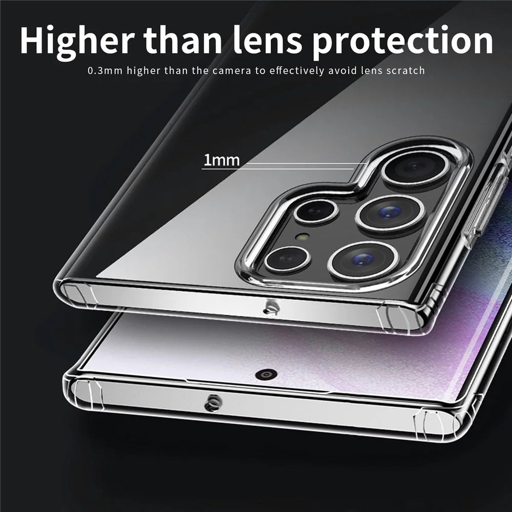MOFI For Samsung Galaxy S23 Ultra Soft TPU Transparent Phone Case Anti-Yellow Shockproof Protective Smartphone Cover - 5