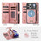 CASEME For iPhone 17 Pro Phone Cases  008 Leather Cover with Detachable Wallet and Strap - Pink - 3