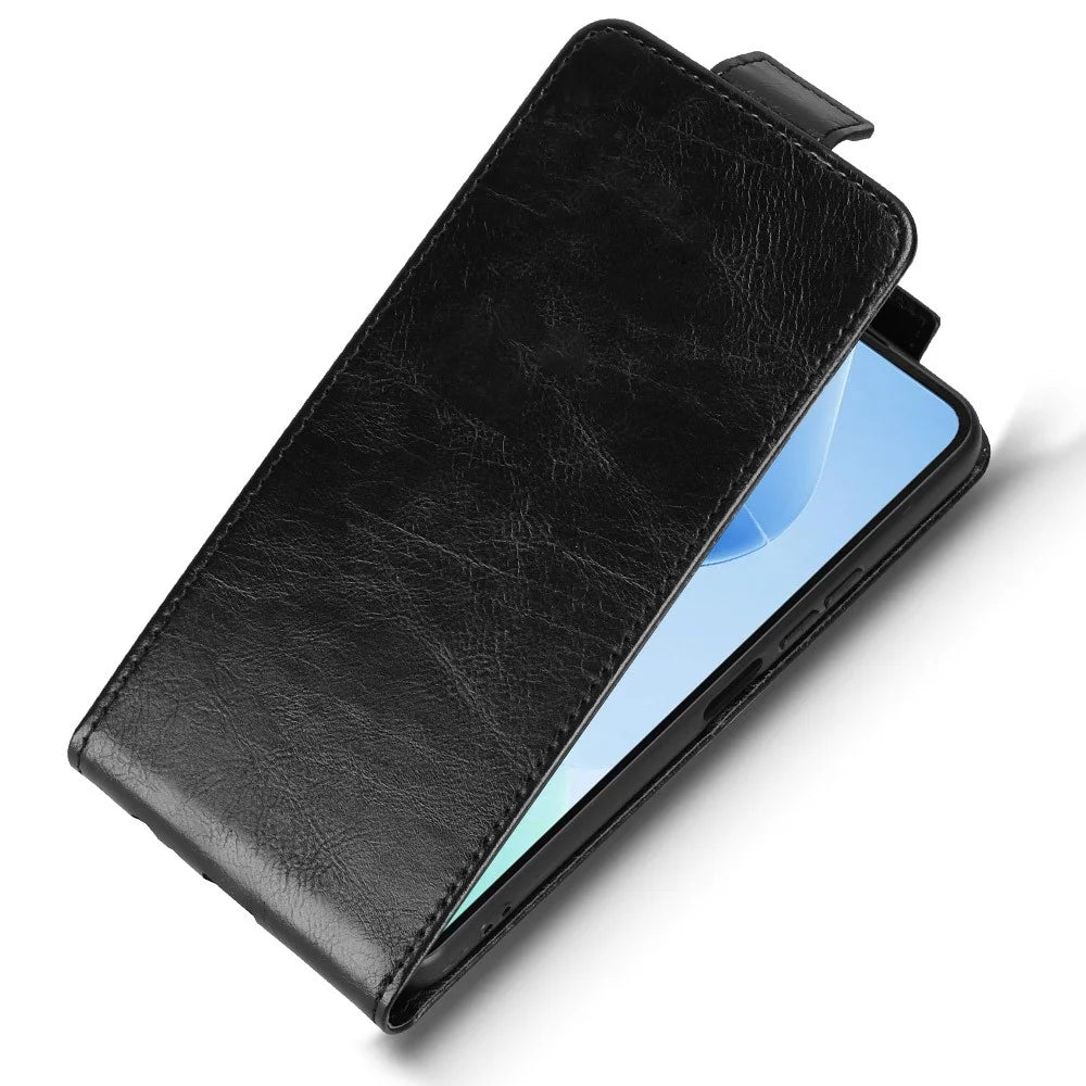 For TECNO Spark Go 5G  /  Infinix Hot 60i 5G Stand Case Magnetic Clasp Vertical Flip Leather Phone Cover with Card Holder - Black - 4